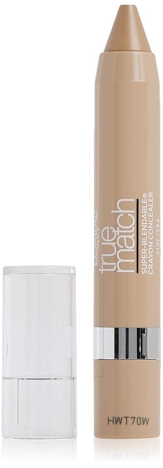 L’Oreal Paris True Match Super Blendable Crayon Concealer, Light/Medium Neutral, 0.1 oz.
