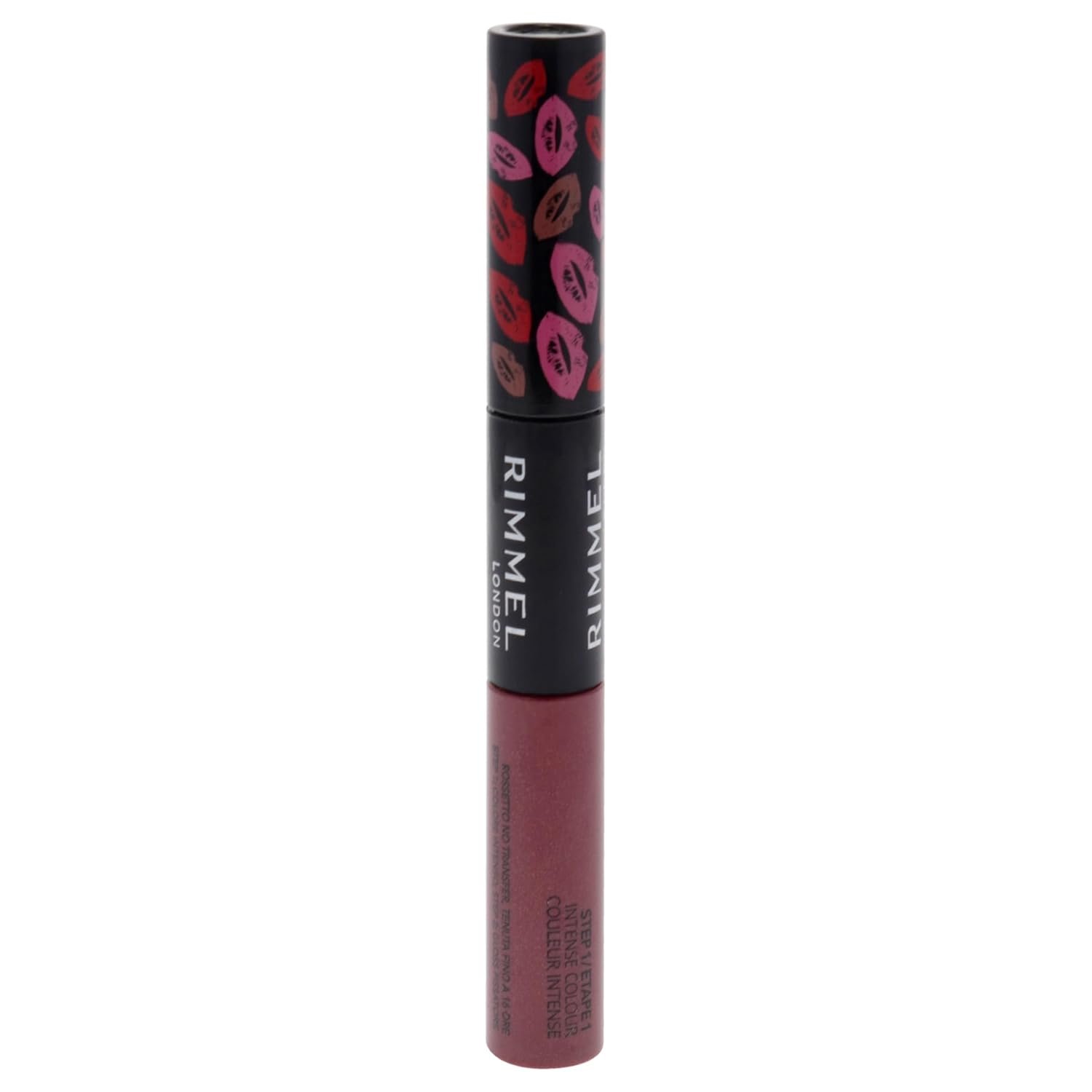 Rimmel London Provocalips 16hr Kiss-Proof Lip Color – Two-Step Liquid Lipstick to Lock in Color and Shine – 005 Just Teasing, .14 fl.oz.