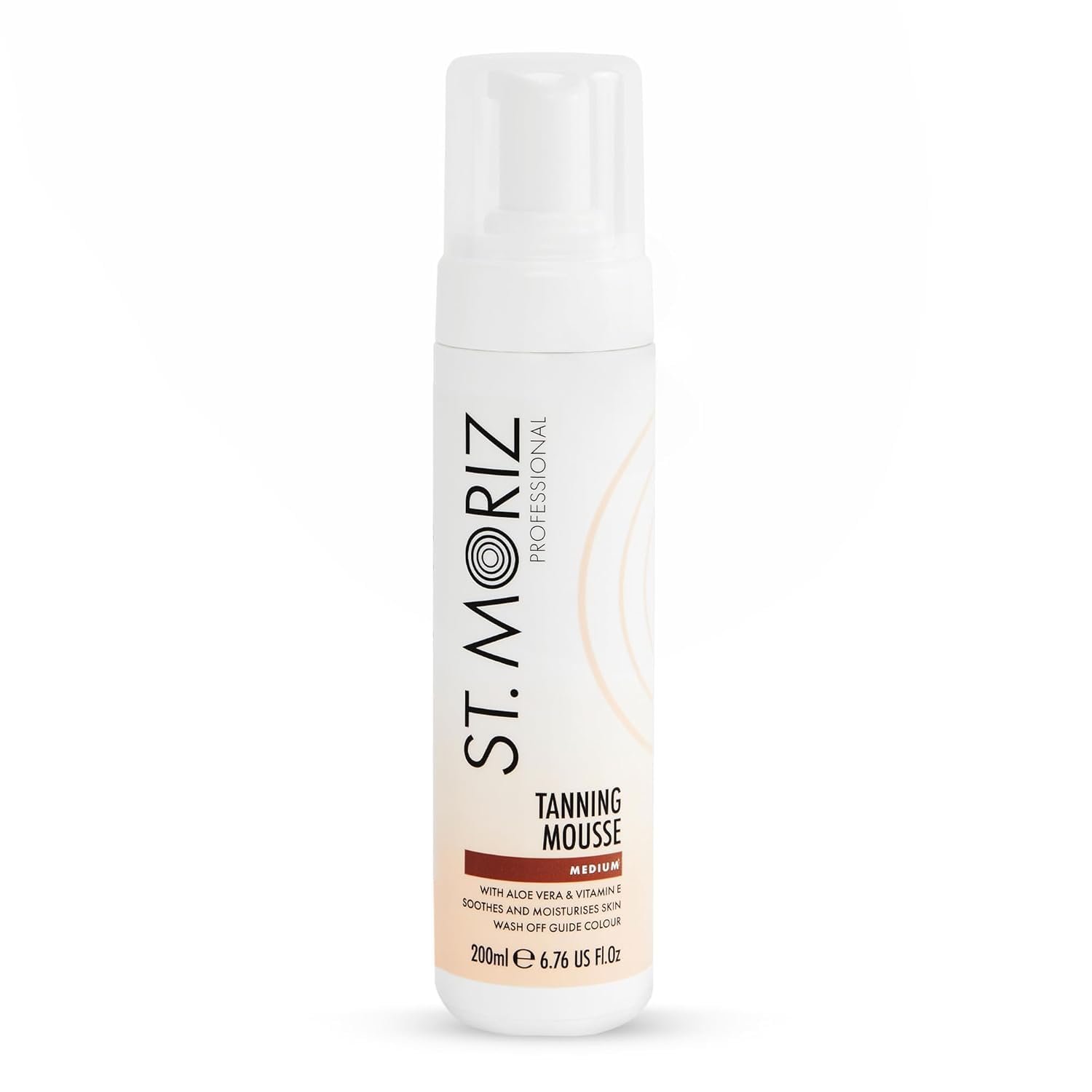 St Moriz Professional Medium Self Tanner Mousse – Sunless Instant Self Tanning Foam for a Deep, Natural Looking Fake Tan – With Aloe Vera & Vitamin E (6.76 fl oz)