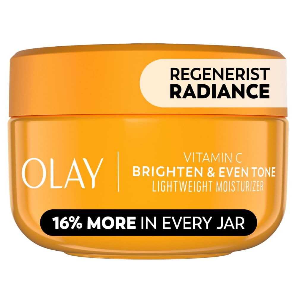 Olay Regenerist Radiance Vitamin C Face Moisturizer: Bright & Even Lightweight Cream for Women – Brightens, Hydrates, Evens Tone + Texture for Glowing Skin – 2 Oz