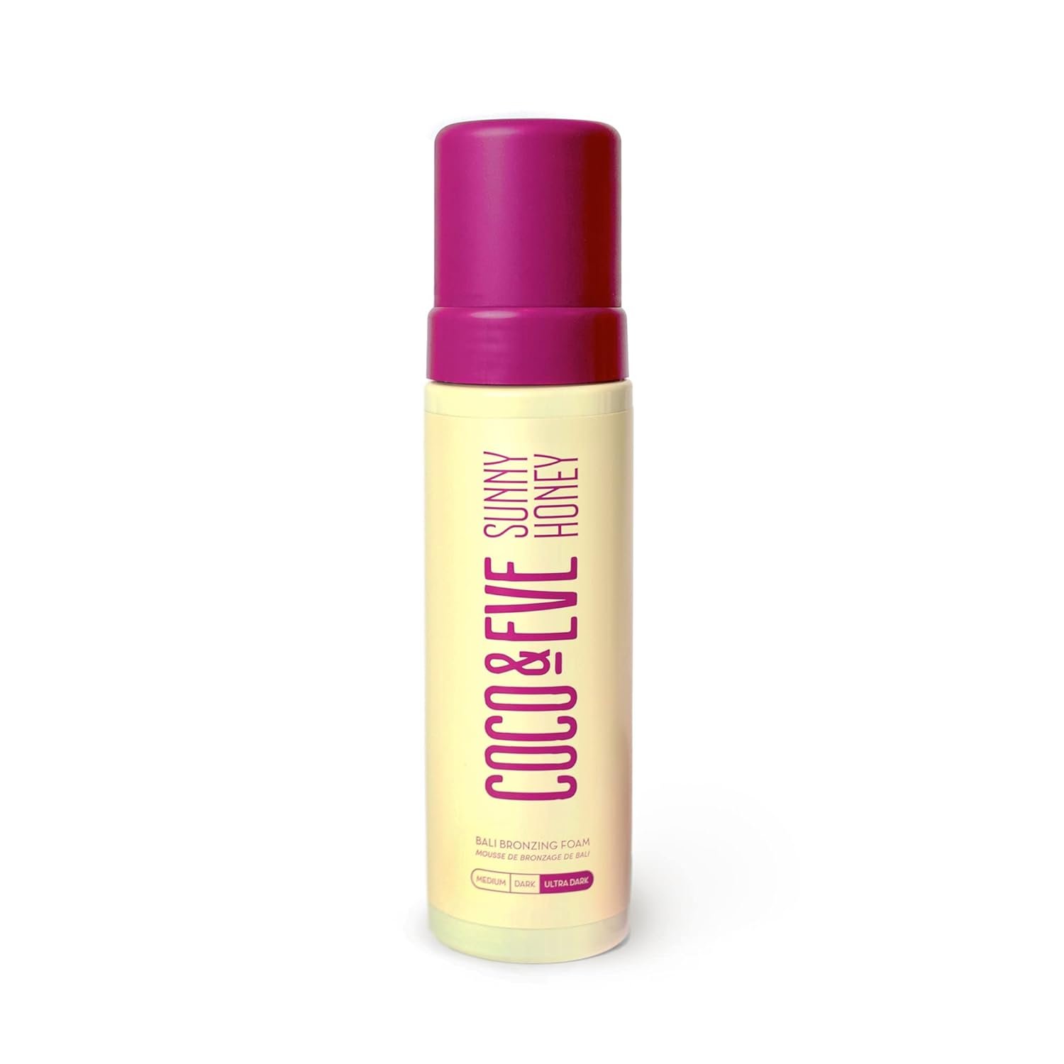 Coco & Eve Sunny Honey Self Tanner Foam – (Ultra Dark) Fast Drying, Streak-Free Sunless Tanning Mousse, Tropically Scented Lightweight Natural Looking Tan, Non-Sticky, Vegan, Cruelty Free | 6.7 Fl Oz