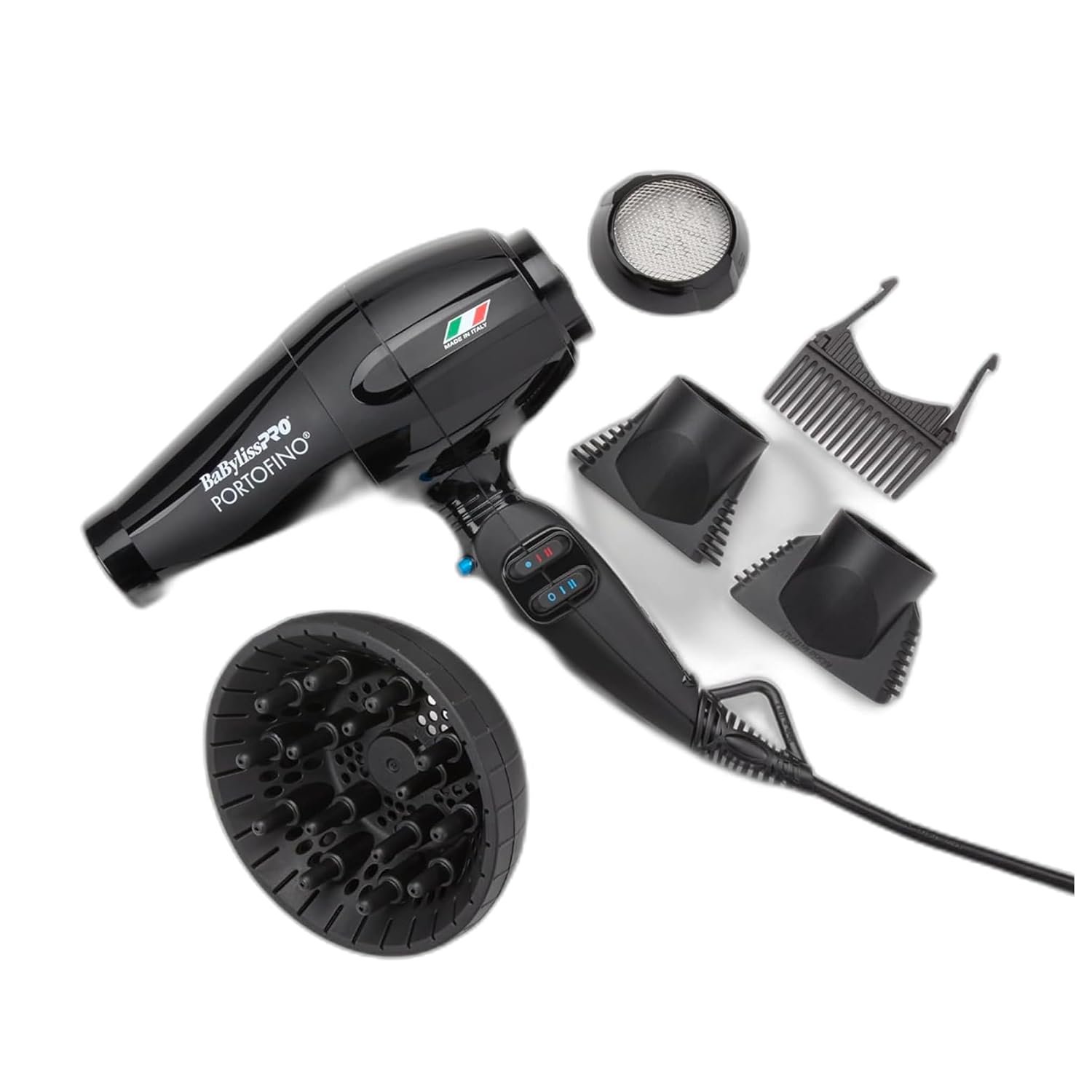 BaBylissPRO Nano Titanium Italian Portofino Hair Dryer – Professional 2000 Watt Blow Dryer