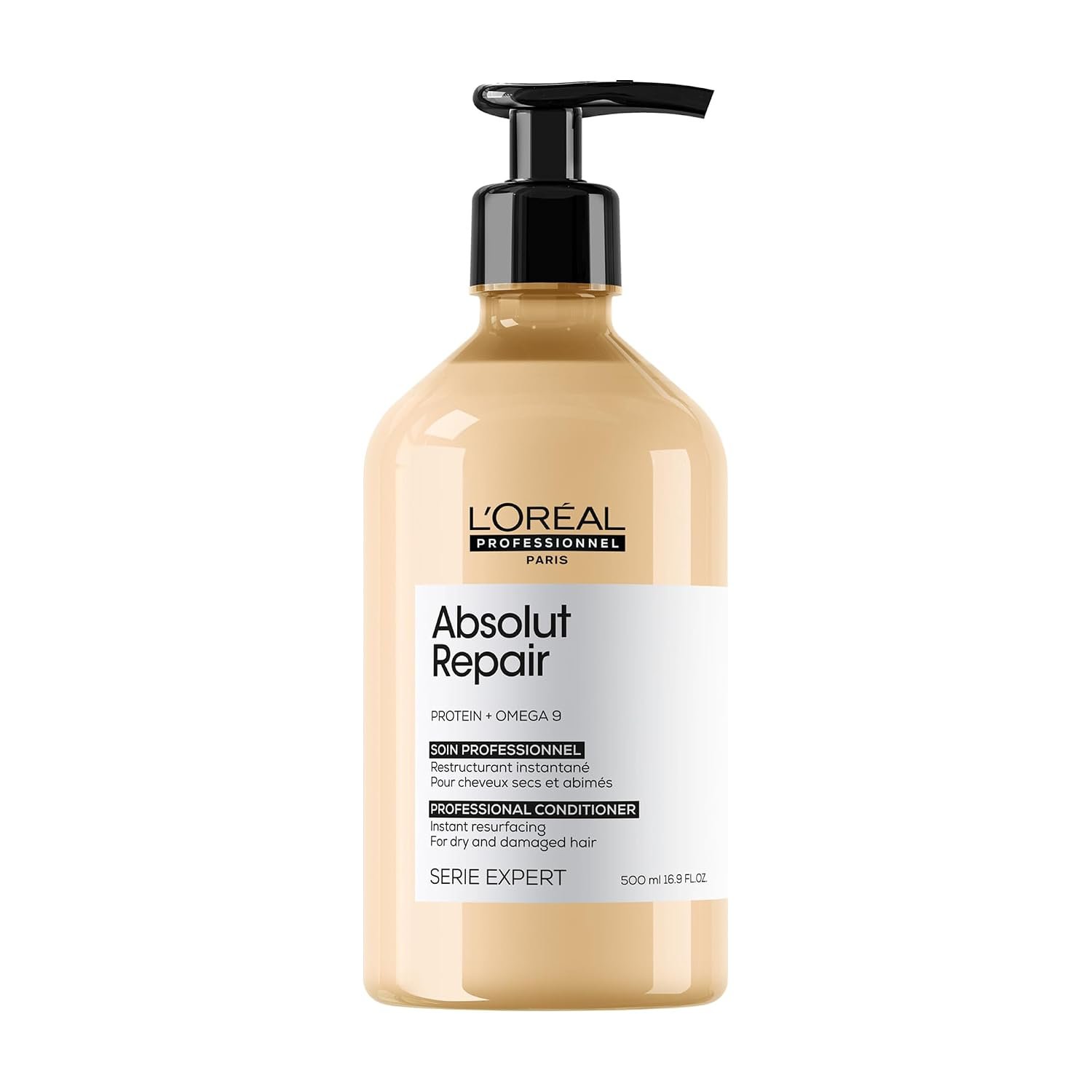 L’Oréal Professionnel Paris Absolut Repair Conditioner – Nourishing Protein Treatment For Dry, Damaged Hair, Repairs Damage & Provides Hair Shine