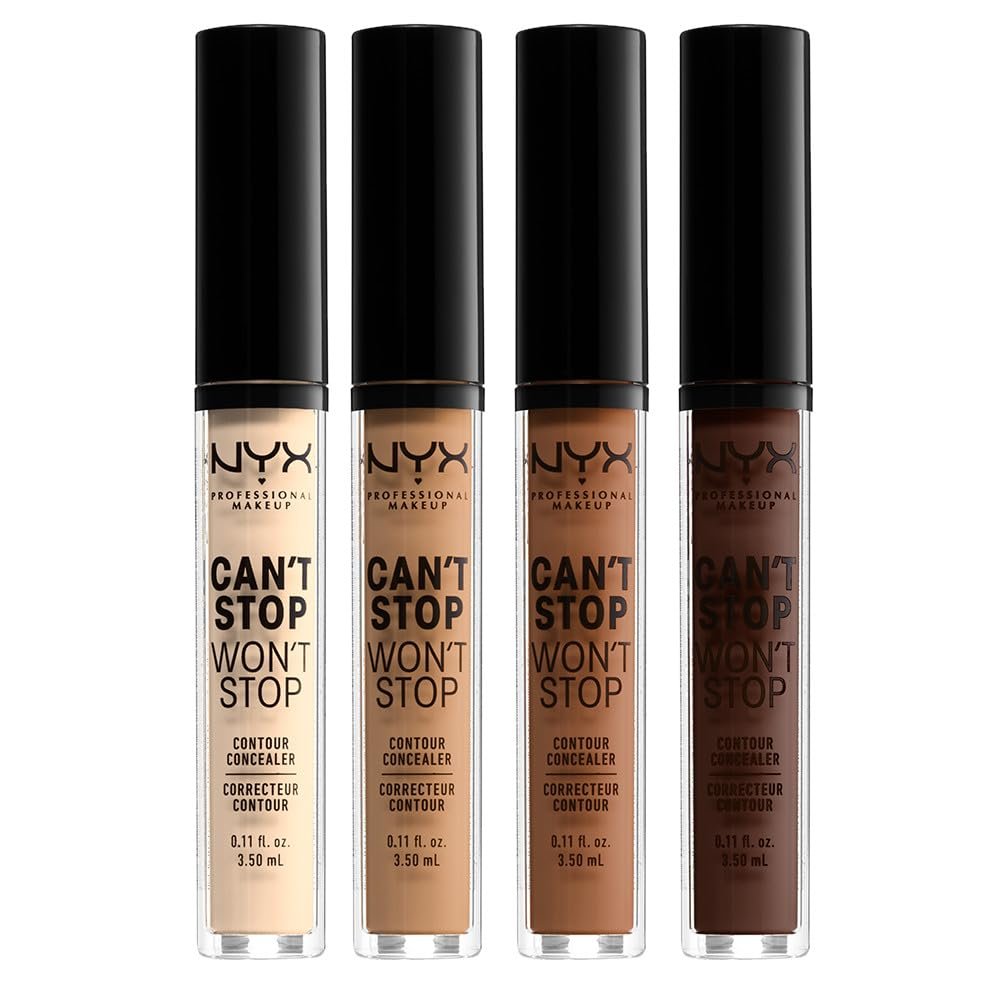 NYX PROFESSIONAL MAKEUP Can’t Stop Won’t Stop Contour Concealer, 24h Full Coverage Matte Finish – Fair