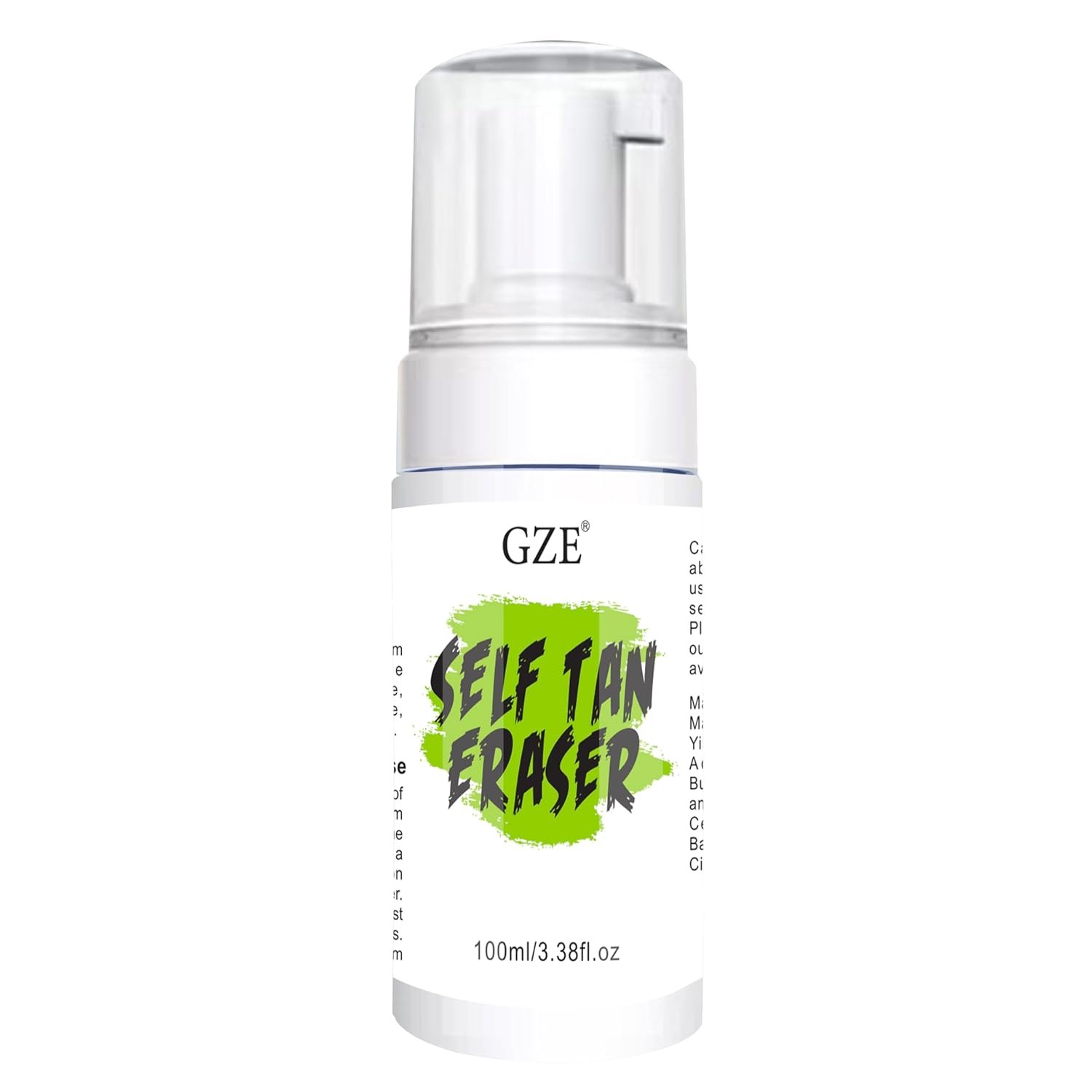 GZE Self Tan Eraser Mousse – Gentle Self Tanner Remover & Corrector, 100ml