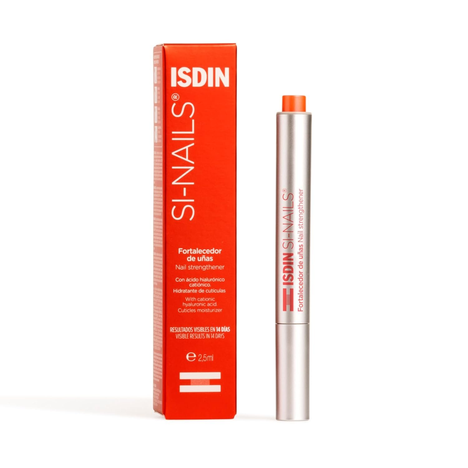 ISDIN Si-Nails – Fast Absorbing Nail Strengthening and Hardening Serum for Nail Durability in Thin Nails, made with Cationic Hyaluronic Acid 0.08 FL OZ