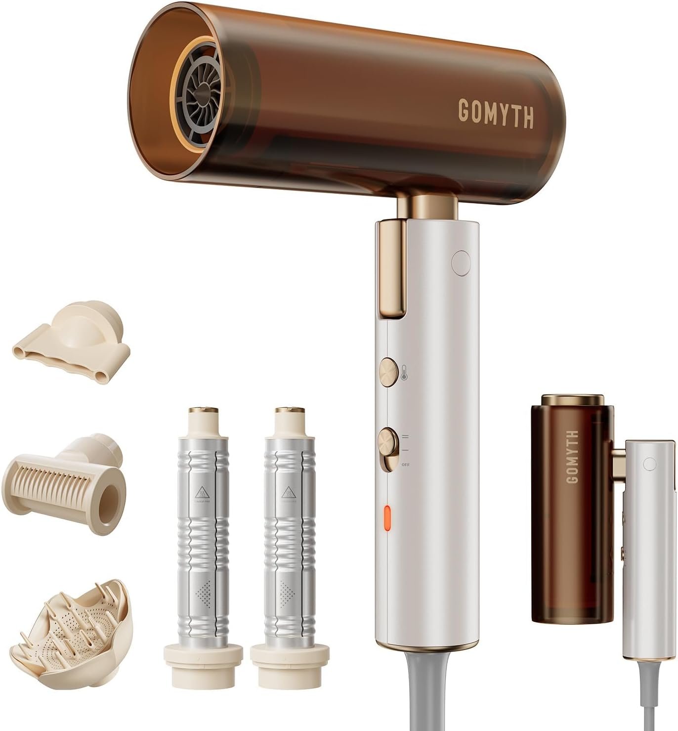 Dual Voltage Hair Dryer for Travel | 100V-240V Worldwide Use, Compact, Plasma Scalp Protection, No Heat Damage, Includes Travel Bag