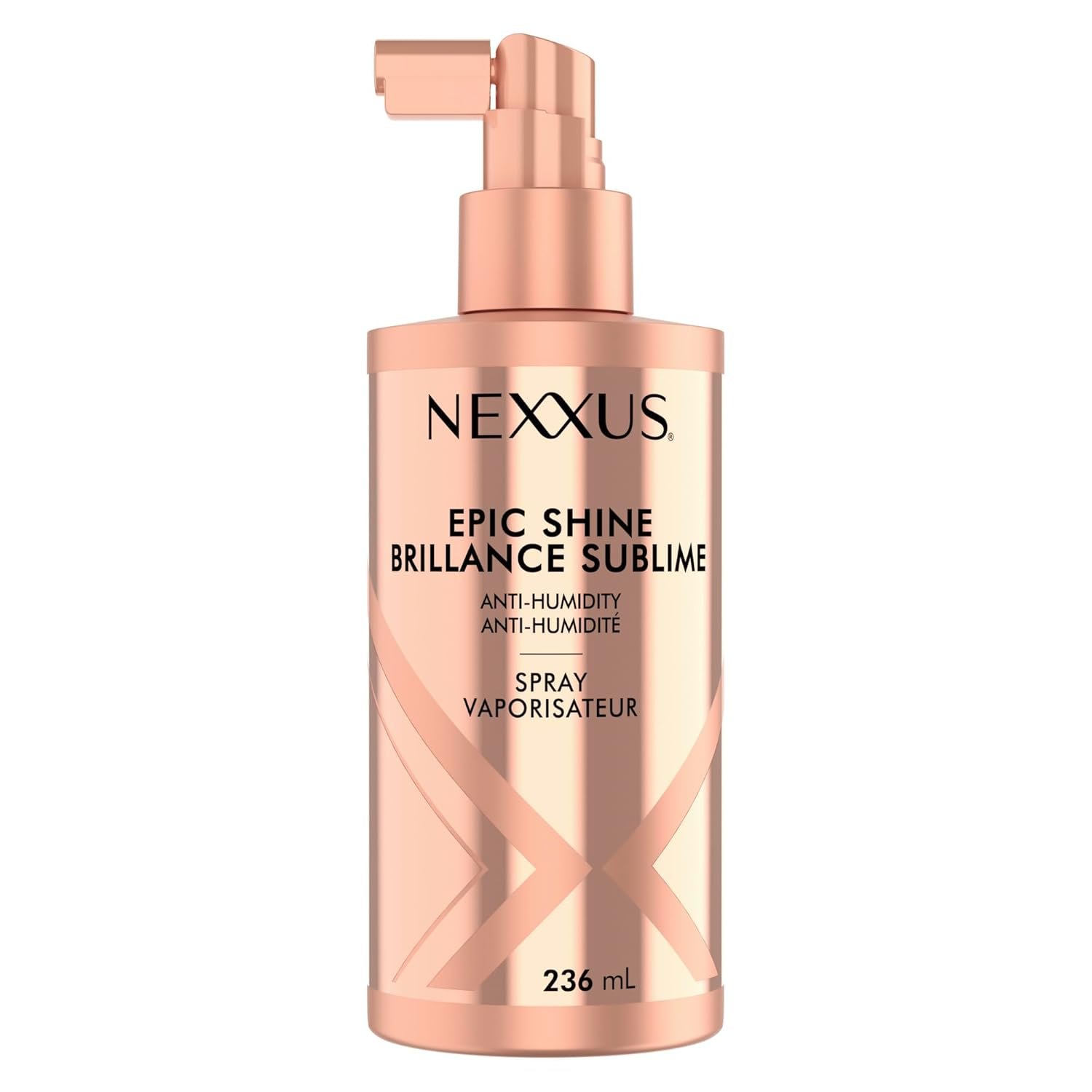 Nexxus Epic Shine Anti-Humidity Spray Heat Protection for Long Lasting, Weightless Shine, with StyleProtect Technology 8 oz
