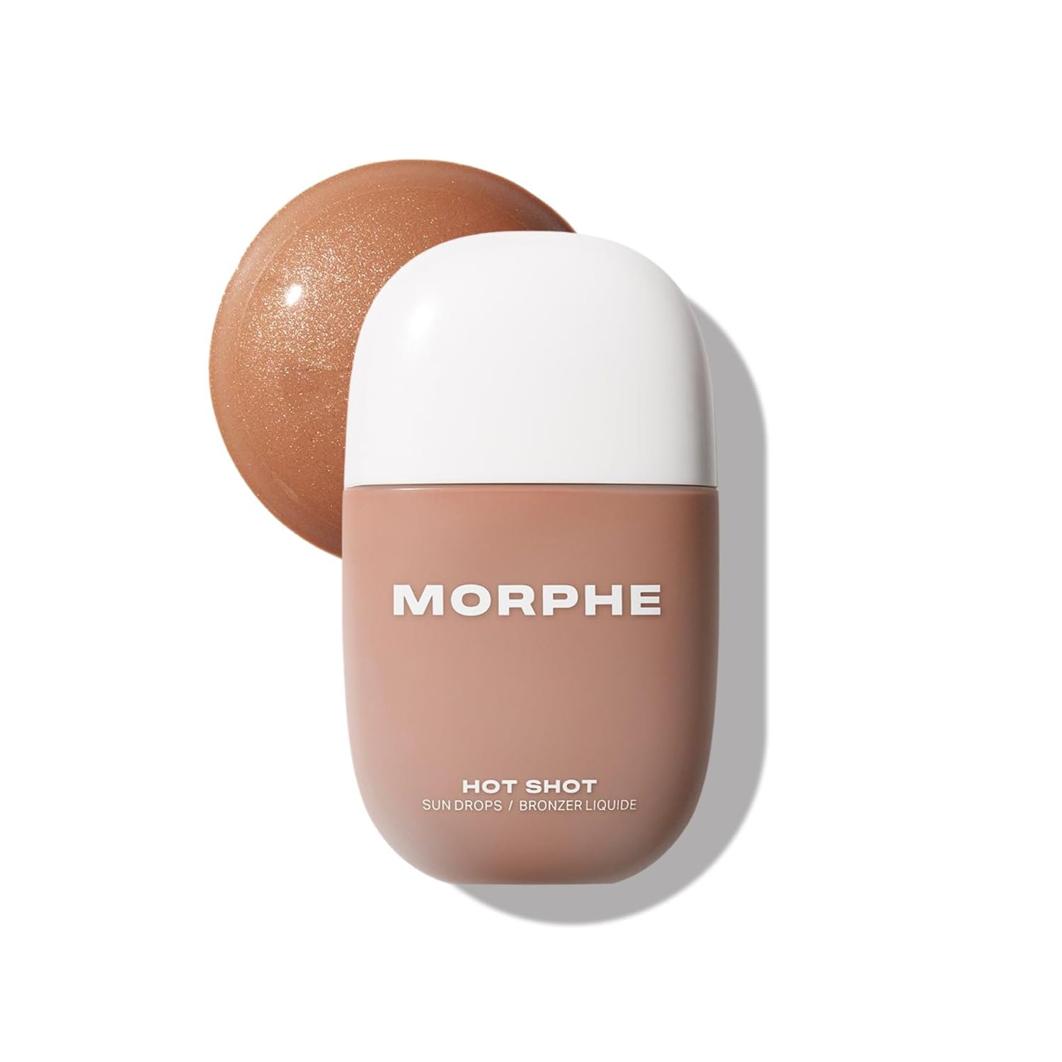 Morphe Hot Shot Sun Bronzing Drops – Waterweight Liquid Bronzer Drops with Niacinamide for Glowing Skin, Hydration & a Natural Radiant Finish – Bronze Bombshell (1 Fl Oz)