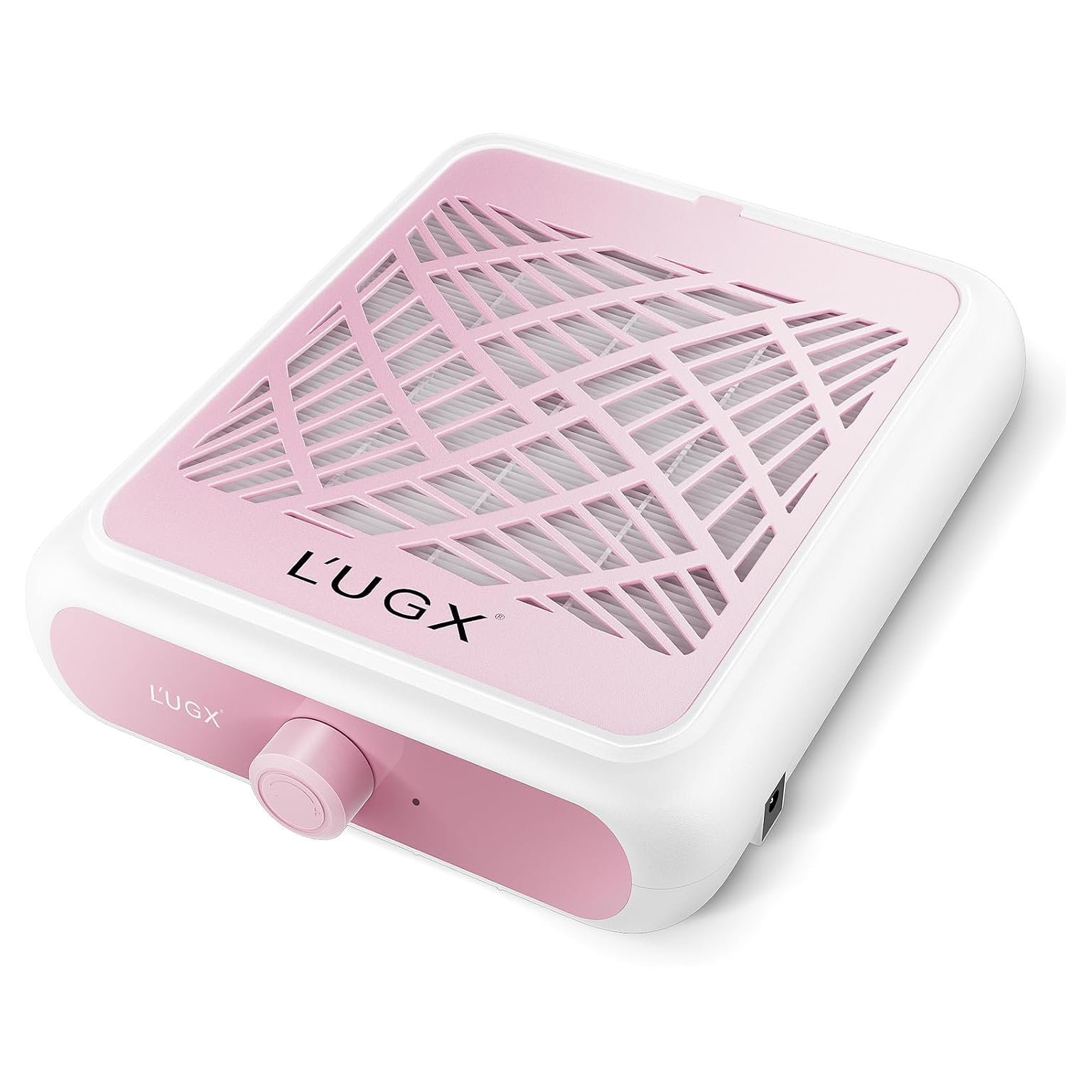 L’UGX Nail Dust Collector Rechargeable with 2 Reusable Filter, Professional Dust Collector Nail Tech Fan Extractor Powerful Suction Vacuum Dust Collector for Nails, Perfect for Home Salon Use