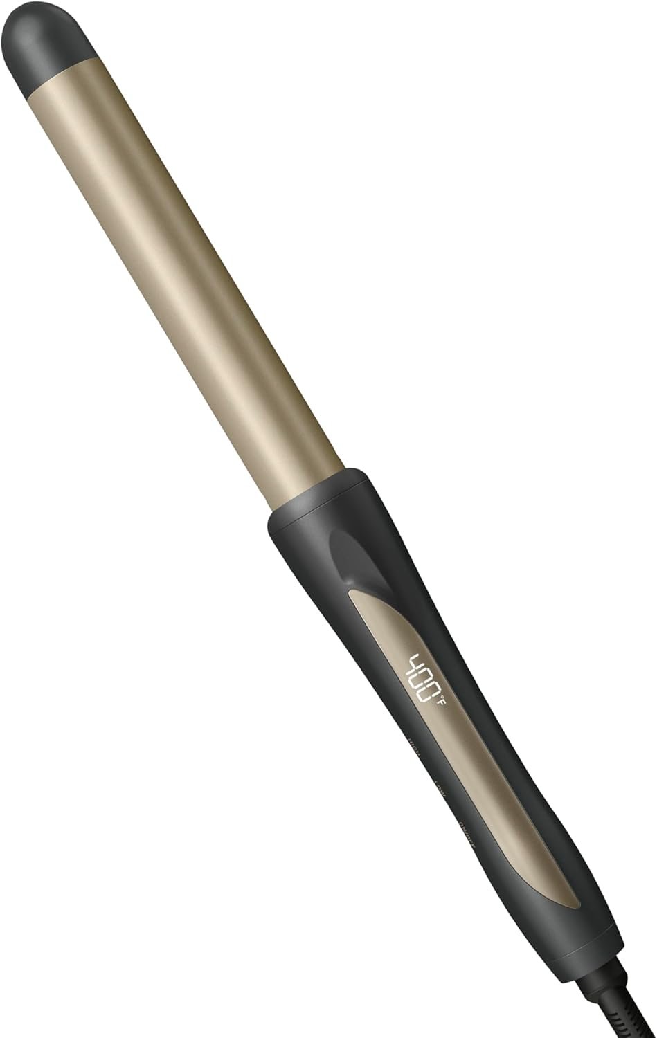 INFINITIPRO BY CONAIR Tourmaline Ceramic 1-Inch Curling Wand, 1-Inch Barrel Produces Flawless Waves, Hair Wand for Use on Short, Medium, and Long Hair, Dark Gray