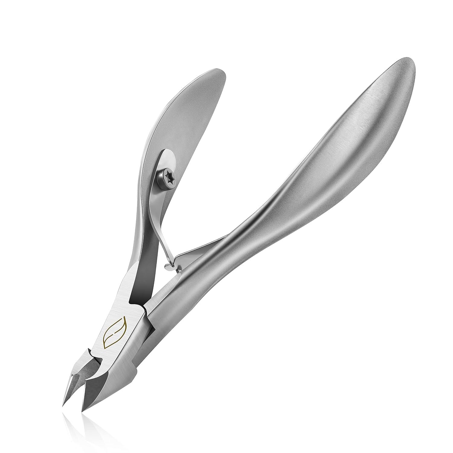 FERYES Cuticle Clippers 1/2 Jaw – Professional Cuticle Cutter Nail Cuticle Remover Tool, Nail Skin Clipper Hangnail Trimmer – Silver