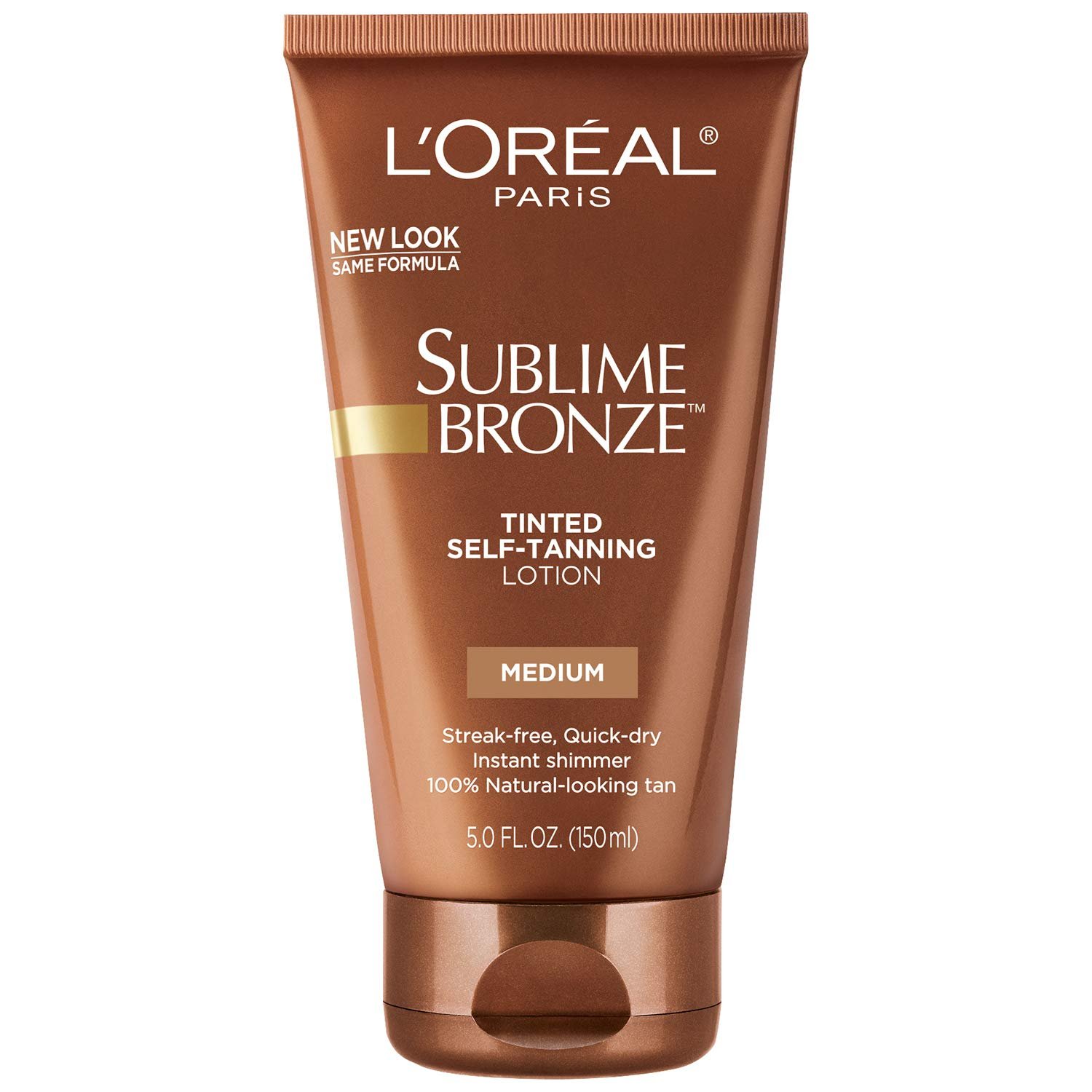L’Oreal Paris Sublime Bronze Tinted Self Tanning Lotion, Medium Natural Tan 5 fl. Oz