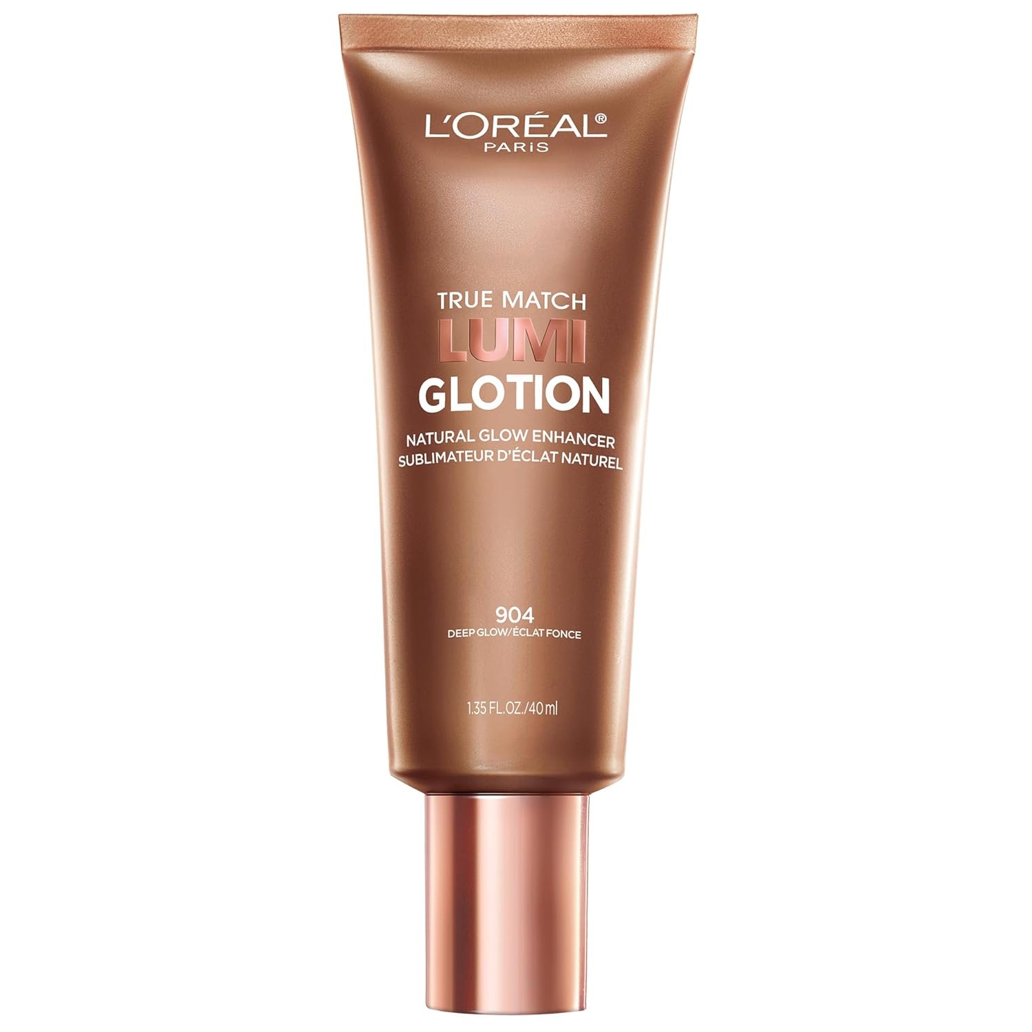 L’Oreal Paris Makeup True Match Lumi Glotion, Natural Glow Enhancer, Illuminator Highlighter, Bronzing Drops For a Sun-Kissed Glow, 904 Deep