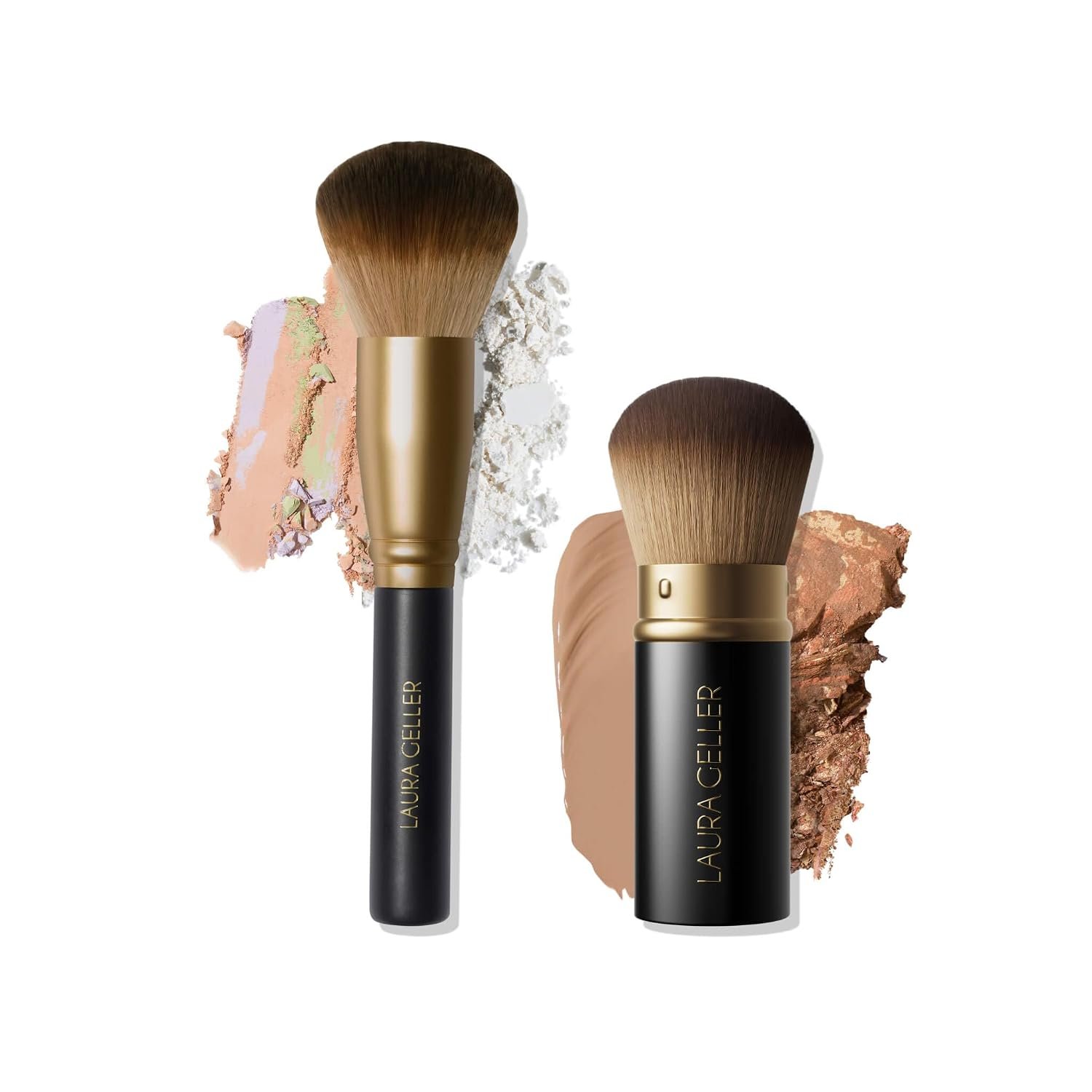 LAURA GELLER Makeup Brushes – Blending Beauties Two-Piece Set